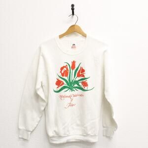 Vintage Holland's Celebration of Tulips Sweatshirt Large